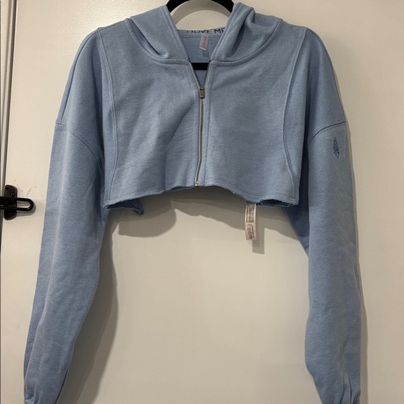 Free people Movement For The Win Micro Zip Up - Picture 2 of 6